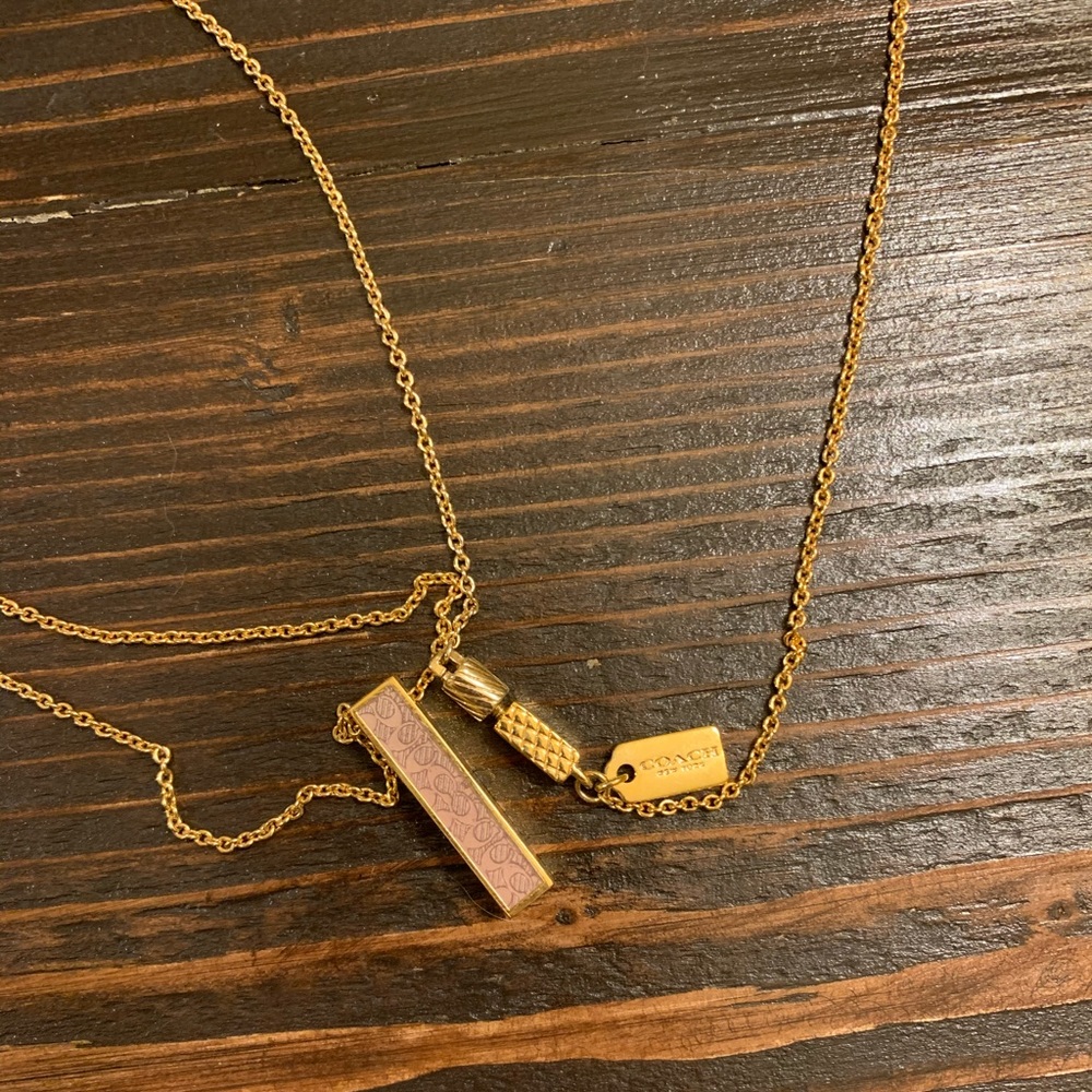 Coach long necklace